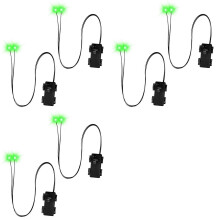 Halloween Led Glowing Eyes with Timer,6 Pcs Light Up SkeletonEyes,Horror Diy Eyes for Masks,Pumpkins,Tombstones,Props B
