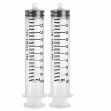 Plastic Syringe 100ml, Reusable, Suitable compatible with Emptying Brake Fluid, Engine Oil Tank (2 Pieces)