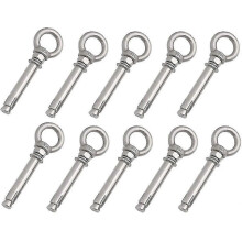 10 Pieces Eye Bolt Expansion Screw, Expansion Bolt Eye, 304 Stainless Steel