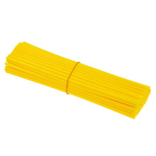 72PCS Spoke Skins Spoke Covers Trim Wrap Cover Decoration Protector Pipe Motorcycle Dirt Bike Accessories Yellow