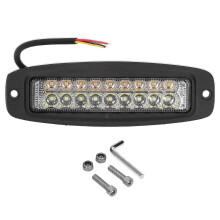 18W LED Warning Lamp 2800lm Yellow White Light Color IP67 Waterproof compatible with Jeep Truck Car SUV