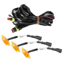 3pcs Car Grille Light with Harness High Brightness Fit compatible with compatible withd F?150 Raptor 2010?2014 2017?upYellow Lens Yellow Light
