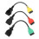3pcs Connect Cable Ecu Scan Adaptors Connector Fits compatible with Fiat Practical Accessory 1