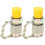 2Pcs Hydraulic Test Adapter High Pressure Hose Fitting Measuring Point Coupling Tool(1/4inM16 x 2 ) 1