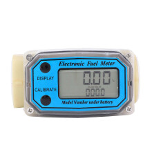 Mini Digital Turbine Flowmeter Diesel Fuel Flow Meter 0?90L/min 25?150L/min 35?250L/min 1" NPT