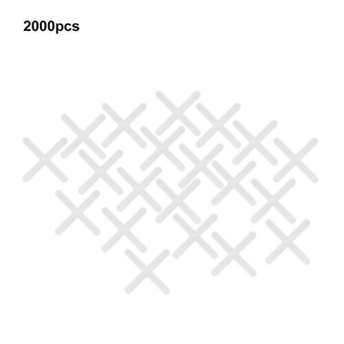 2000Pcs Ceramic Tiler Spacer Plastic Cross Tile Plumber Reuseable Leveling System 2mm/2.5mm2mm