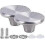 Set Of 2 Replacement Stainless Steel Casserole Lid Knobs 1