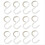 12Pack S Hooks Rack Hanger S Shaped Hooks Hanging Flexible Neck White 1