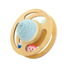 Cat Scratcher Toy Innovative Planet Turntable Grinding Claws Scratch Resistance Double Side Sisal Kitten Scratching Ball 19cm7.5in