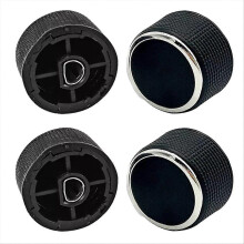 4 Pcs Rear Radio Audio Volume Control Knob Dial Tuner