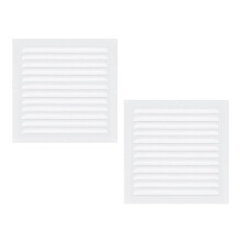 2pcs Attic Vents Gable Vents Aluminum Wall Vent with Screen Mesh