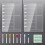 Pack Weekly Meal Planner for Fridge Acrylic Menu Board&Fridge Whiteboard With 8 1