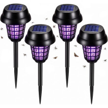 Pack 2026 Upgraded Solar Bug Zapper Outdoor Waterproof Mosquito Repellent Outdoor