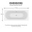 Modern Bathroom Double Ended 1700 x 750mm Curved Bath Side Panel Acrylic White 6