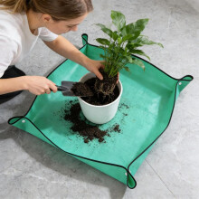 3-teilige Umtopfmatte für Zimmerpflanzen – für sauberes Umtopfen und zum Verteilen von Blumenerde