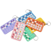 Conjunto de 6 chaveiros com tabela de tarefas visuais para adultos - Tabela de tarefas diárias portátil