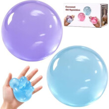 2er-Pack Kokosöl-Squishy – Formbarer Stressball ohne Rückprall, formbar, Premium