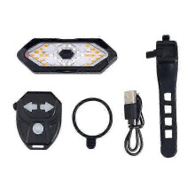 Electric Scooter Turn Signal, Remote Control Bike LED Blinker/Tail Light,Adjustable Directional Turn Signal Rechargeable Edition