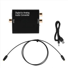 Digital to Analog Audio Converter & 3.5Mm AUX Stereo Audio Adapter