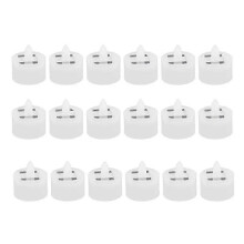 18 Pieces Solar Tea Light Candles Flameless Outdoor Led Waterproof Rechargeable Candles (1.5 X 1.4 Edition
