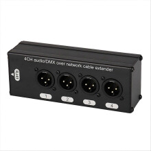 4-Channel XLR to RJ45 Ethercon Cable compatible with Stage/Lighting