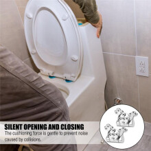 Toilet Hinges Replacement Parts,Toilet Lid Hinges with Soft-Close Mechanism,Toilet Lid Hinges for All Toilet Seats