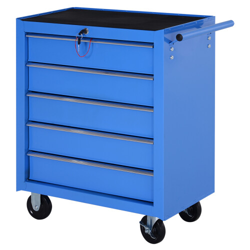 Homcom Carro de Herramienta Azul 67.5 x 33 x 77 cm