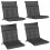 Outsunny Cojines para Silla Gris 111.5 x 53 x 8 cm 1