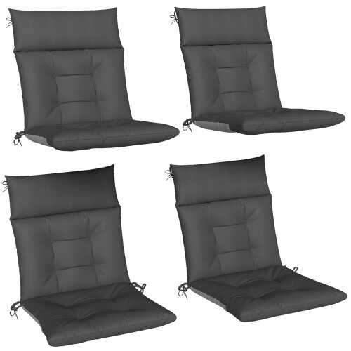 Outsunny Cojines para Silla Gris 111.5 x 53 x 8 cm