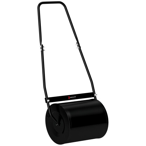 Durhand Rodillo de Césped Negro 50 x 32 x 108cm