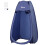 Outsunny Carpa para Ducha Azul 100 x 100 x 185cm 1