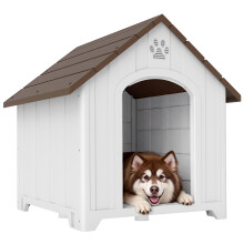 Caseta para Perro Marrón 102 x 94 x 103 cm