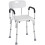 Homcom Silla para Ducha Blanco 51.5 x 51.5 x 84 cm 1
