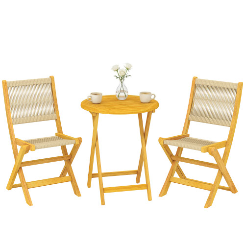 Outsunny Conjunto de Bistró Marrón 48 x 55.5 x 88 cm