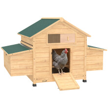Gallinero de Madera Amarillo 150 x 100 x 96.5 cm