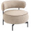 Homcom Butaca de Salón Beige 81 x 82 x 73 cm 1