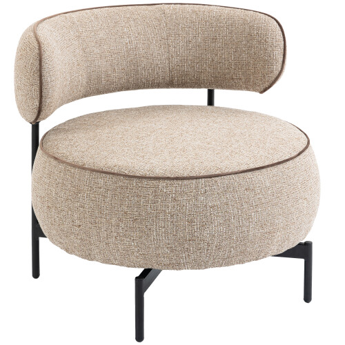Homcom Butaca de Salón Beige 81 x 82 x 73 cm