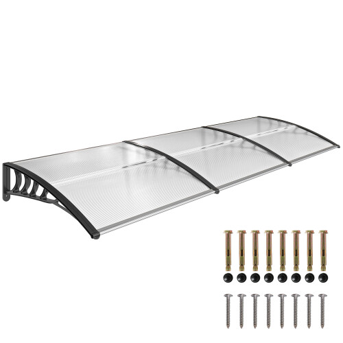 Outsunny Tejadillo de Protección Transparente 90 x 295 x 23.5 cm