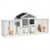 PawHut Gallinero Gris 204 x 85 x 93 cm 1