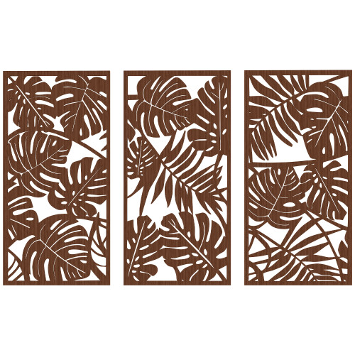 Homcom Decoración de Pared Marrón 40 x 0.9 x 80 cm