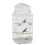 PawHut Jaula para Pájaro Blanco 50.5 x 41 x 104 cm 1