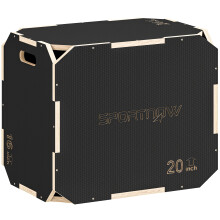 Cajón Pliométrico Negro 61 x 51 x 41 cm