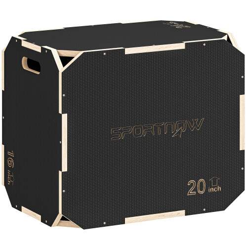 Cajón Pliométrico Negro 61 x 51 x 41 cm