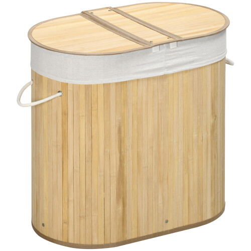 Homcom Cesto para Ropa Marrón 62.5 x 37 x 60.5 cm