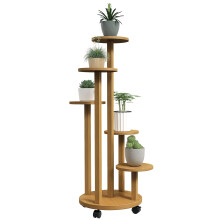 Soporte para Planta Marrón 33 x 33 x 90 cm