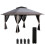 Outsunny Carpa Plegable Gris 392 x 392 x 283 cm 1