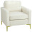 Homcom Butaca de Salón Beige 81 x 77 x 81 cm 1
