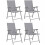 Outsunny Sillas Plegable Gris 62 x 58 x 97 cm 1