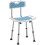 Homcom Silla de Ducha Azul 51.5 x 49.5 x 81 cm 1