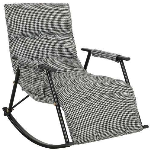 Homcom Silla Mecedora Negro 62 x 100 x 89 cm